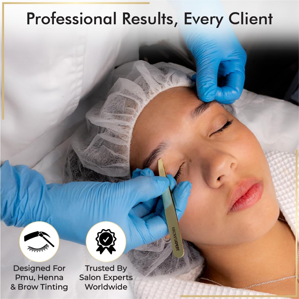 BROWSXPERT STARTER KIT (Cleanser Foam, Electric Mixer, Master Brow Mapping Kit, Plastic Film Wrap & Shading Henna Powder Touch-Up Kit)