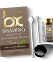 Kit de retoque de sombreado profesional BROWSXPERT — Henna herbal con plato de mezcla, batidor y brocha | 3.5g | Marrón profundo natural oscuro