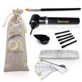 Kit de Mezclador Eléctrico BROWSXPERT – Máquina Mezcladora de Pigmentos, 5 Palitos de Mezcla Herramienta de Revolver para Pigmento, Henna y Tinte + Tazón, Pincel, 6 Plantillas y 3 Regla Adhesivas – Accesorios para Preparación y Mapeo de Piel