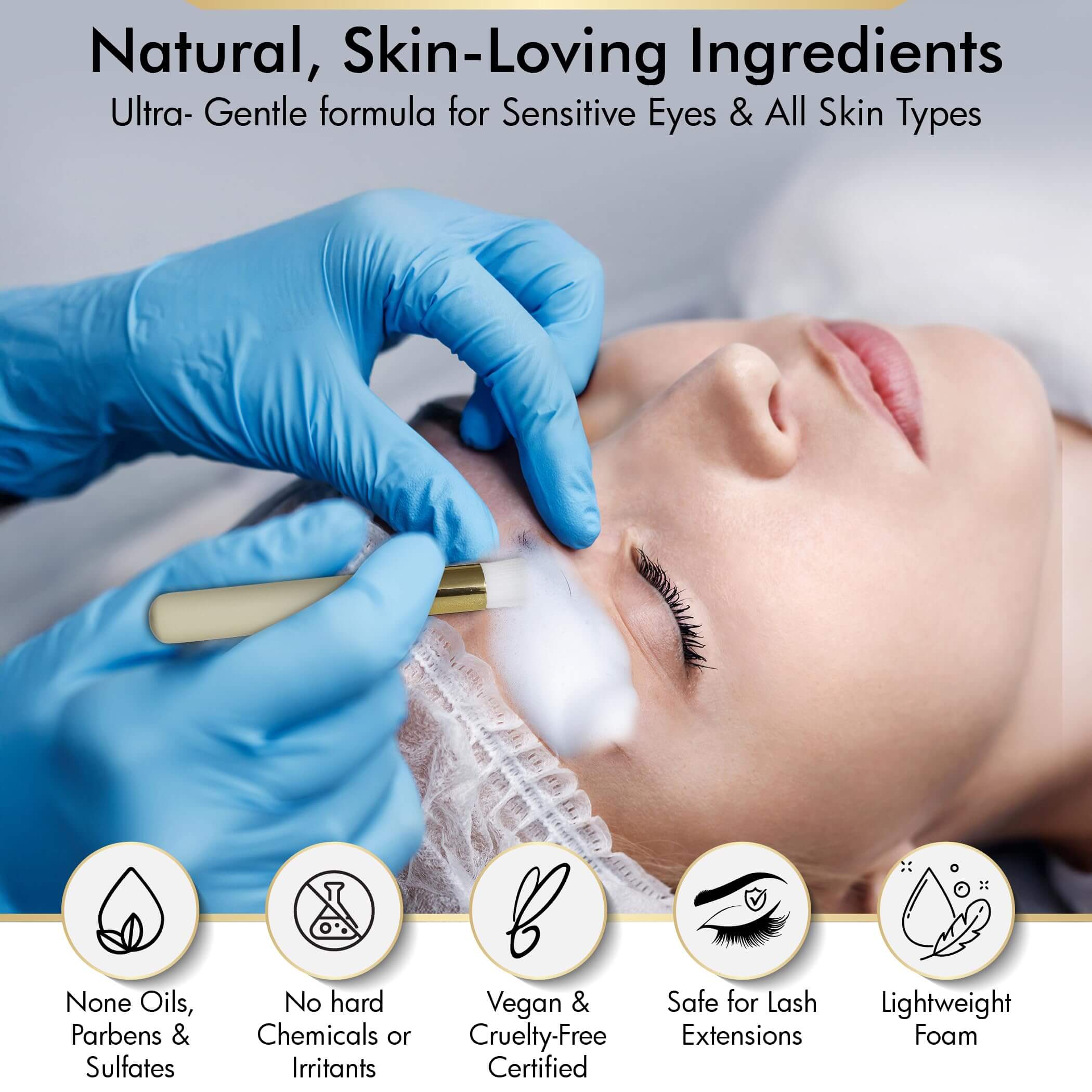 BROWSXPERT STARTER KIT (Cleanser Foam, Electric Mixer, Master Brow Mapping Kit, Plastic Film Wrap & Shading Henna Powder Touch-Up Kit)