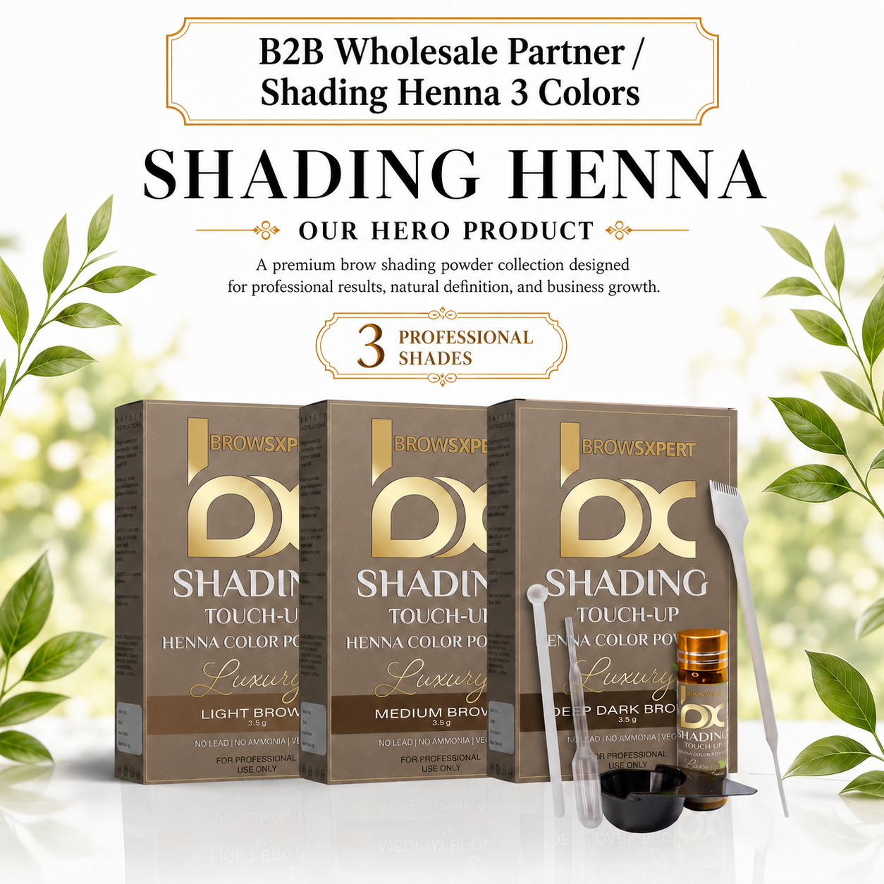 B2B Wholesale Partner / Shading Henna 3 Colors