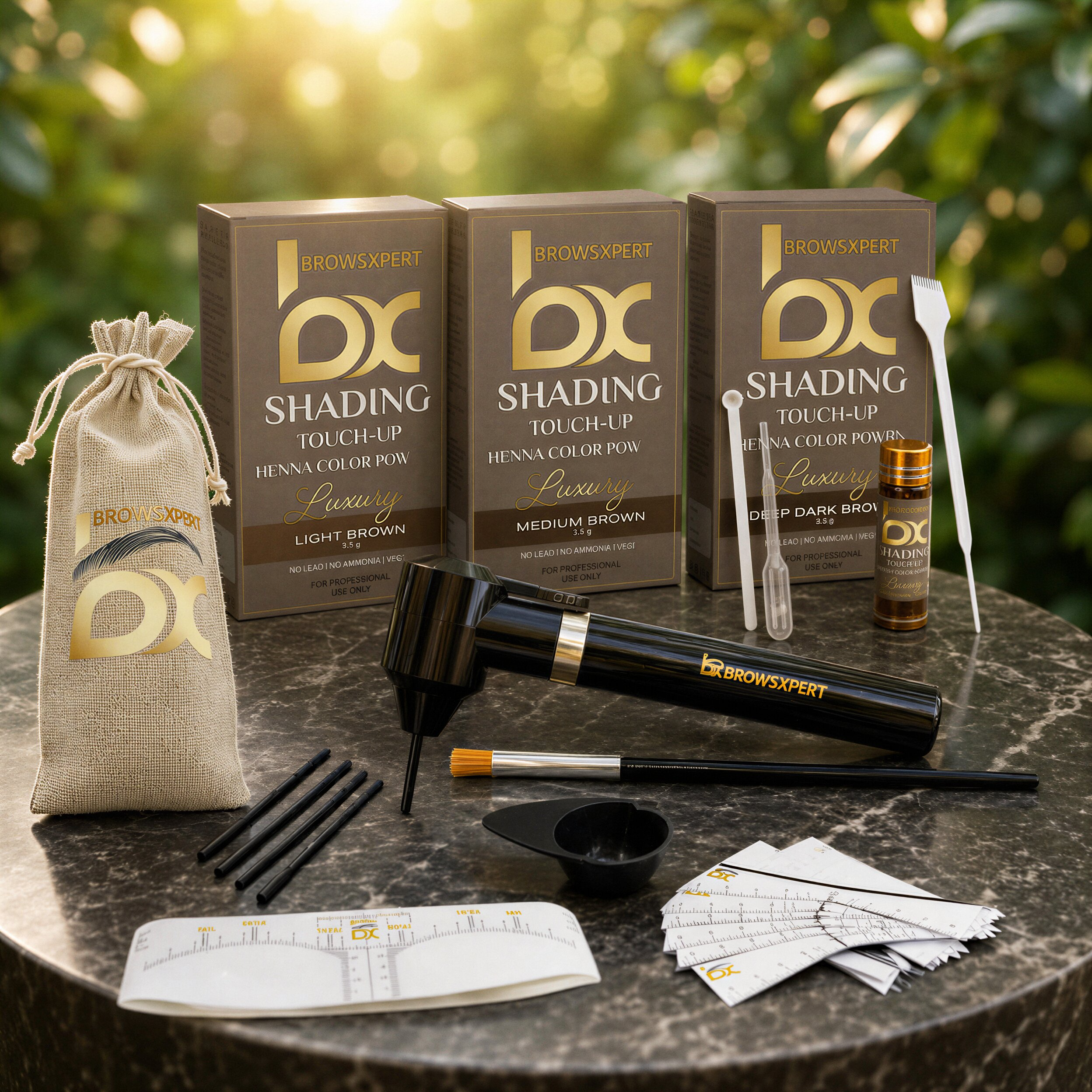 BROWSXPERT Shading Henna & Mixer Kit