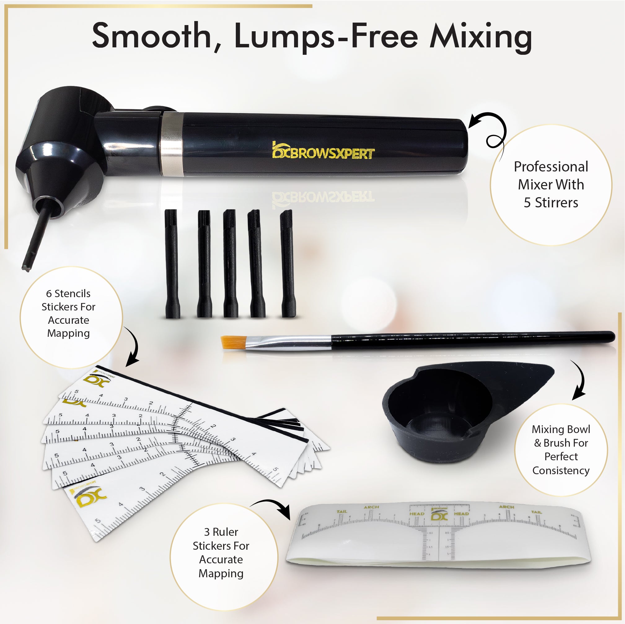 BROWSXPERT Shading Henna & Mixer Kit
