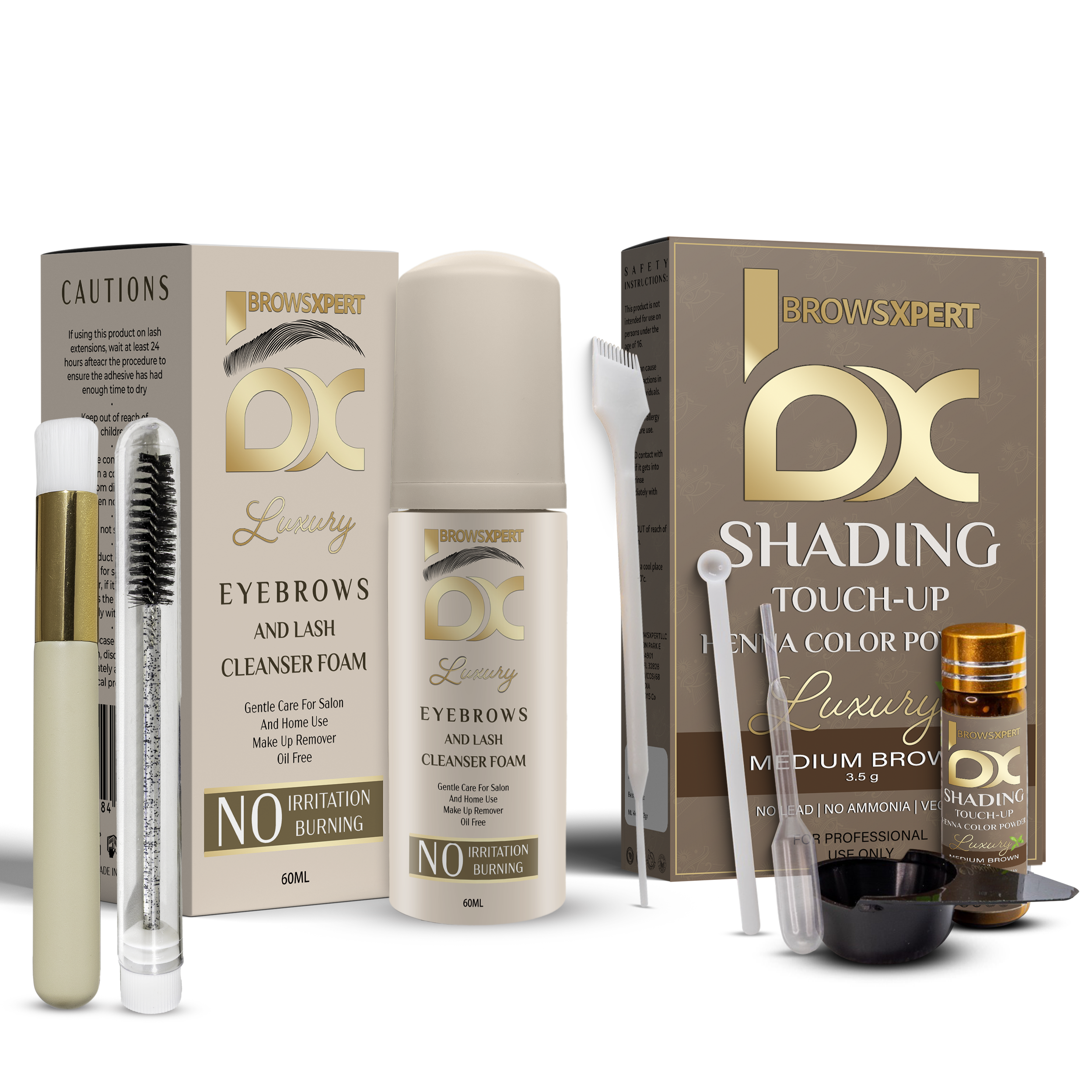 Brow Cleanser and Shading Henna Bundle